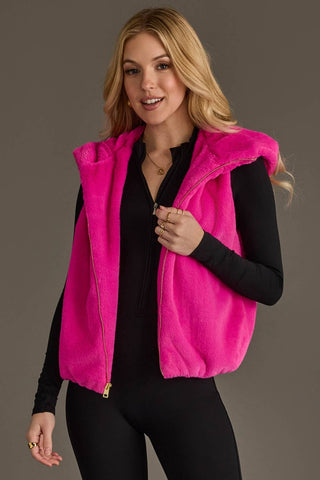 Fuchsia Faux Fur Vest