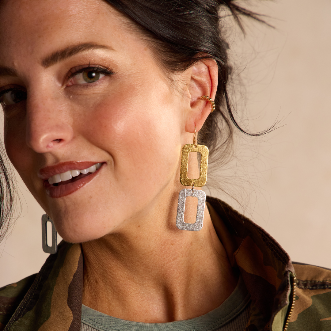 Morgan Mixed Metal Earrings