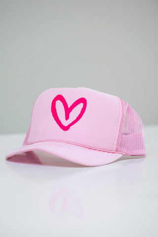 Imperfect Heart Trucker Hat - Classic Colorways: Camo/Red