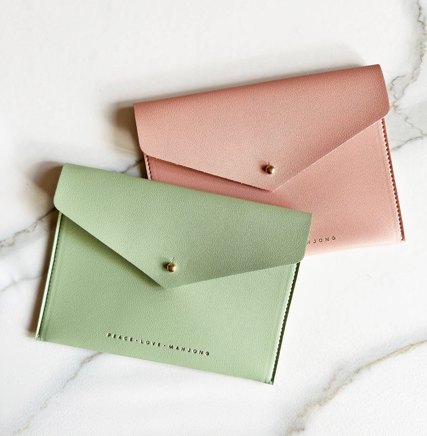 Mahjon Card Clutch: Lilac - Large Size