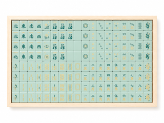 Tradewind Mahjong Tiles - Mint & Sea