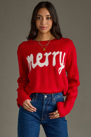 Merry Sweater: Red/White