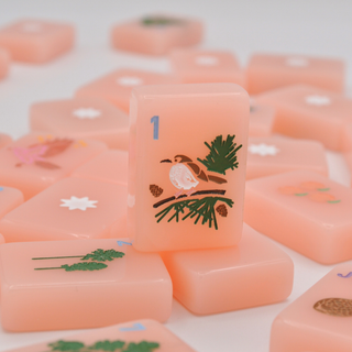 Peach & Pine Tiles- A Georgia Inspired Mahjong Set