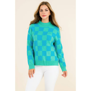 Kelly Checkered Sweater: MINT