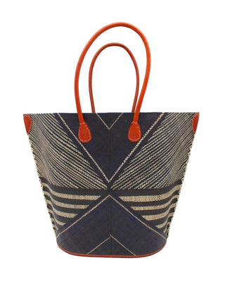 Mariposa Large Straw Tote Bag: Fuchsia