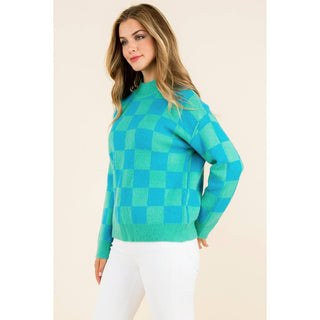 Kelly Checkered Sweater: MINT