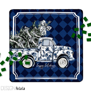 Mahjong Mat 31", Neoprene, Holiday, Christmas, Winter: Sugar Plum / Neoprene without bag