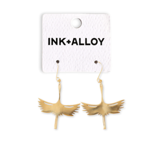 Edina Crane Dangle Earrings