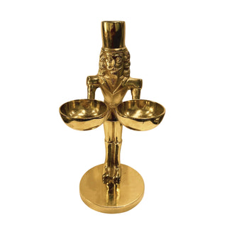 Gold Nutcraker With 2 Bowls