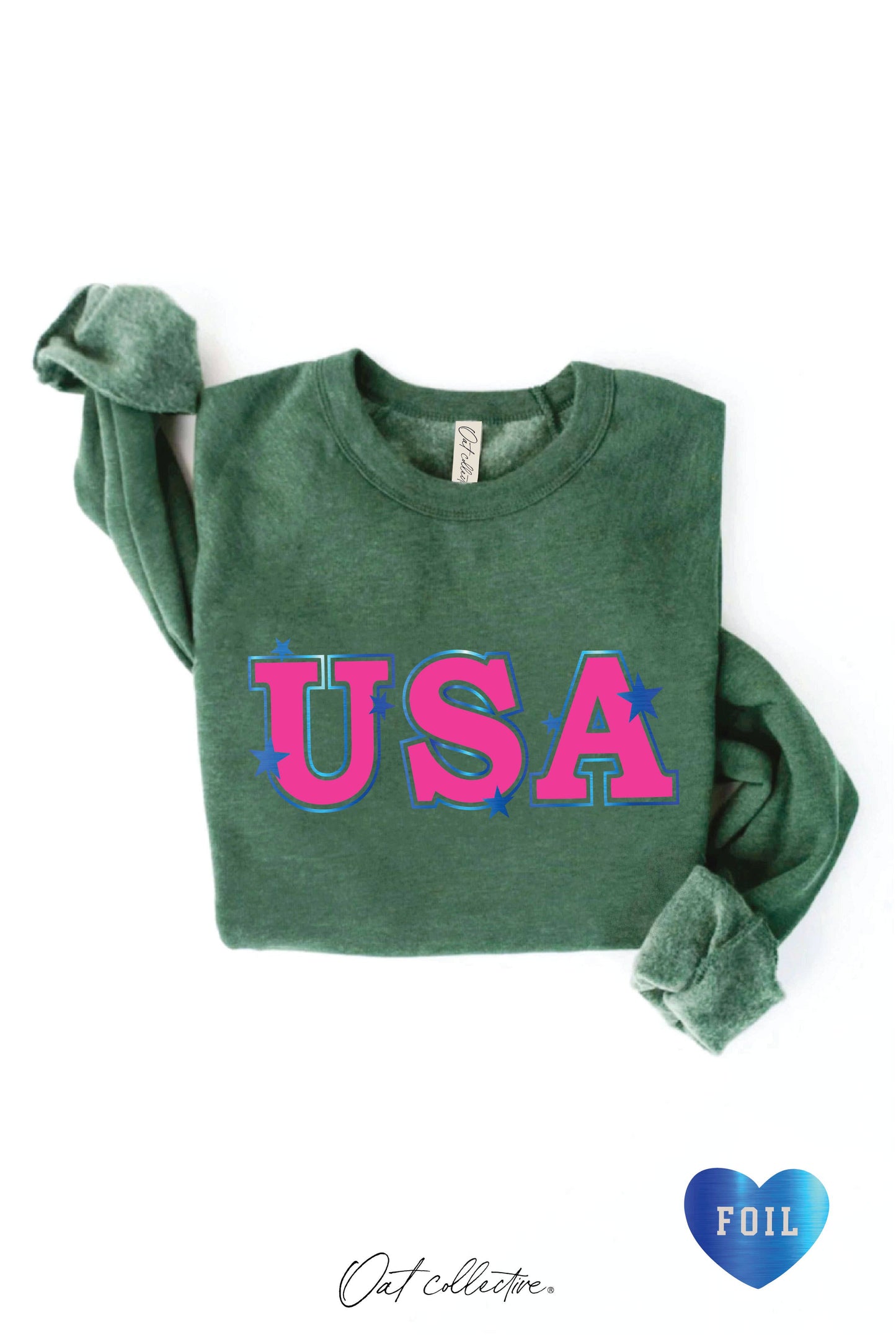 USA FOIL Graphic Sweatshirt