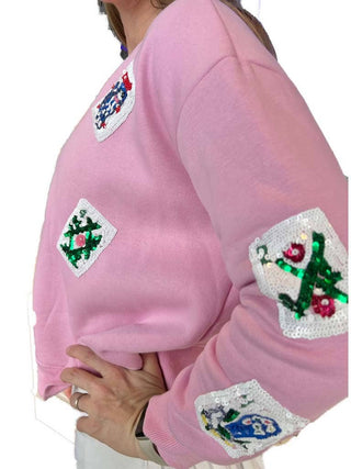 Sequin Mah Jong Sweatshirt