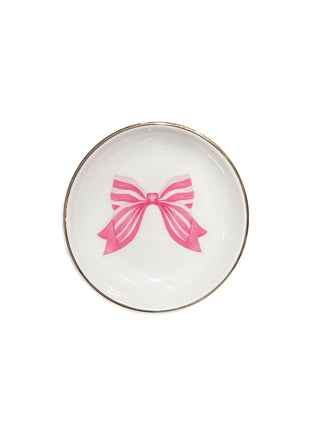 Striped Bow Coupe Dice Dish