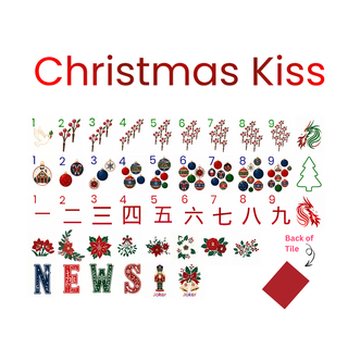 Christmas Kiss Mahjong Tile Set (Preorder)