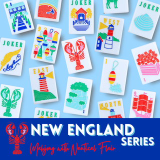 The New England Series: Mahjong Set with Nautical Flair