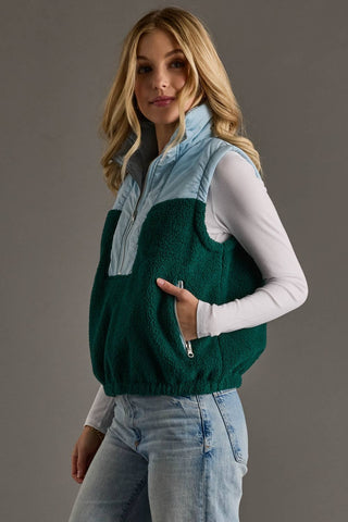 Alice Light Blue/Green Vest