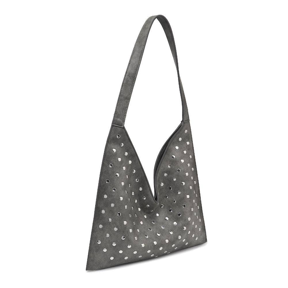 Tori Studded Hobo: Black