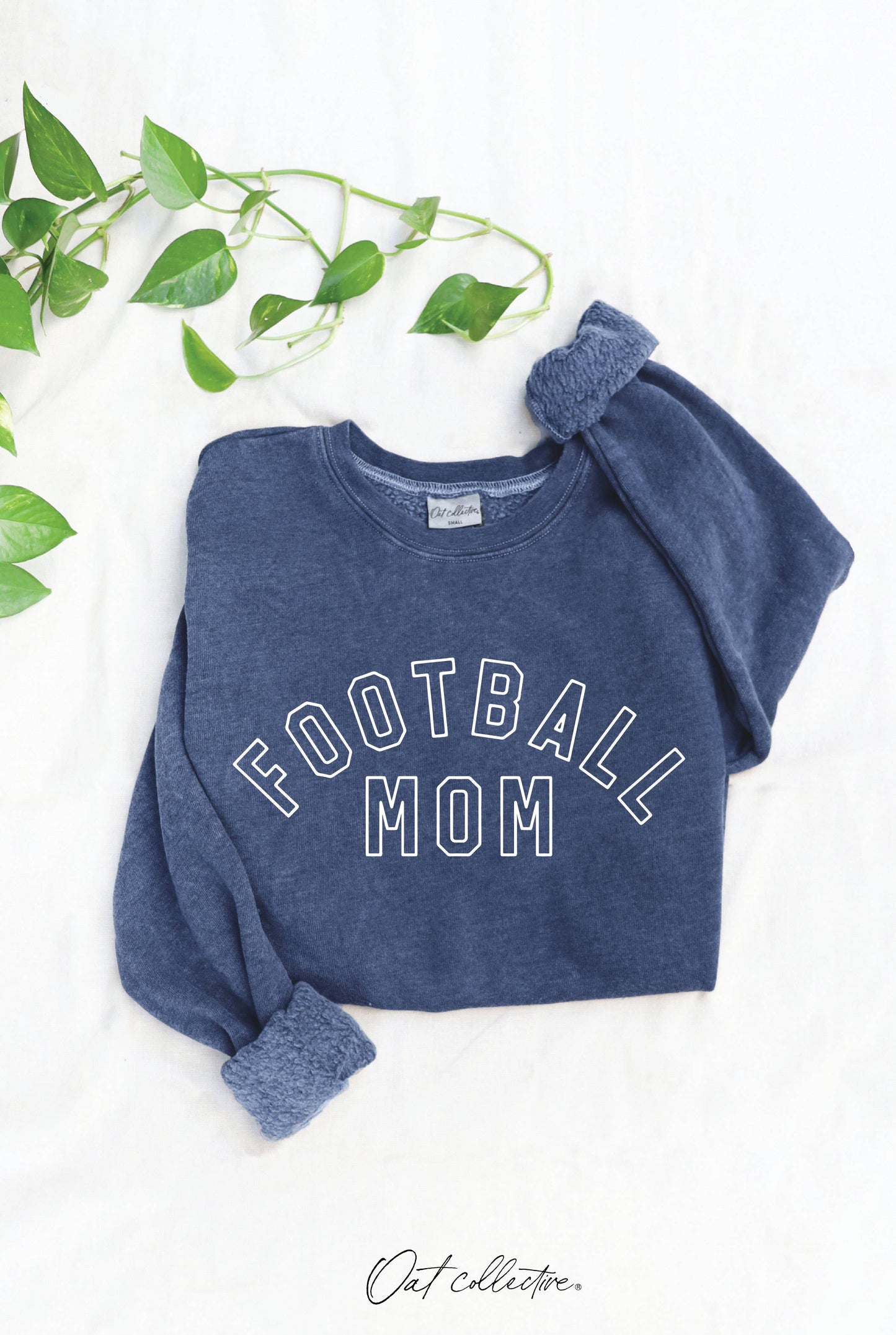 FOOTBALL MOM Mineral Graphic Sweatshirt: DUSTY FOREST