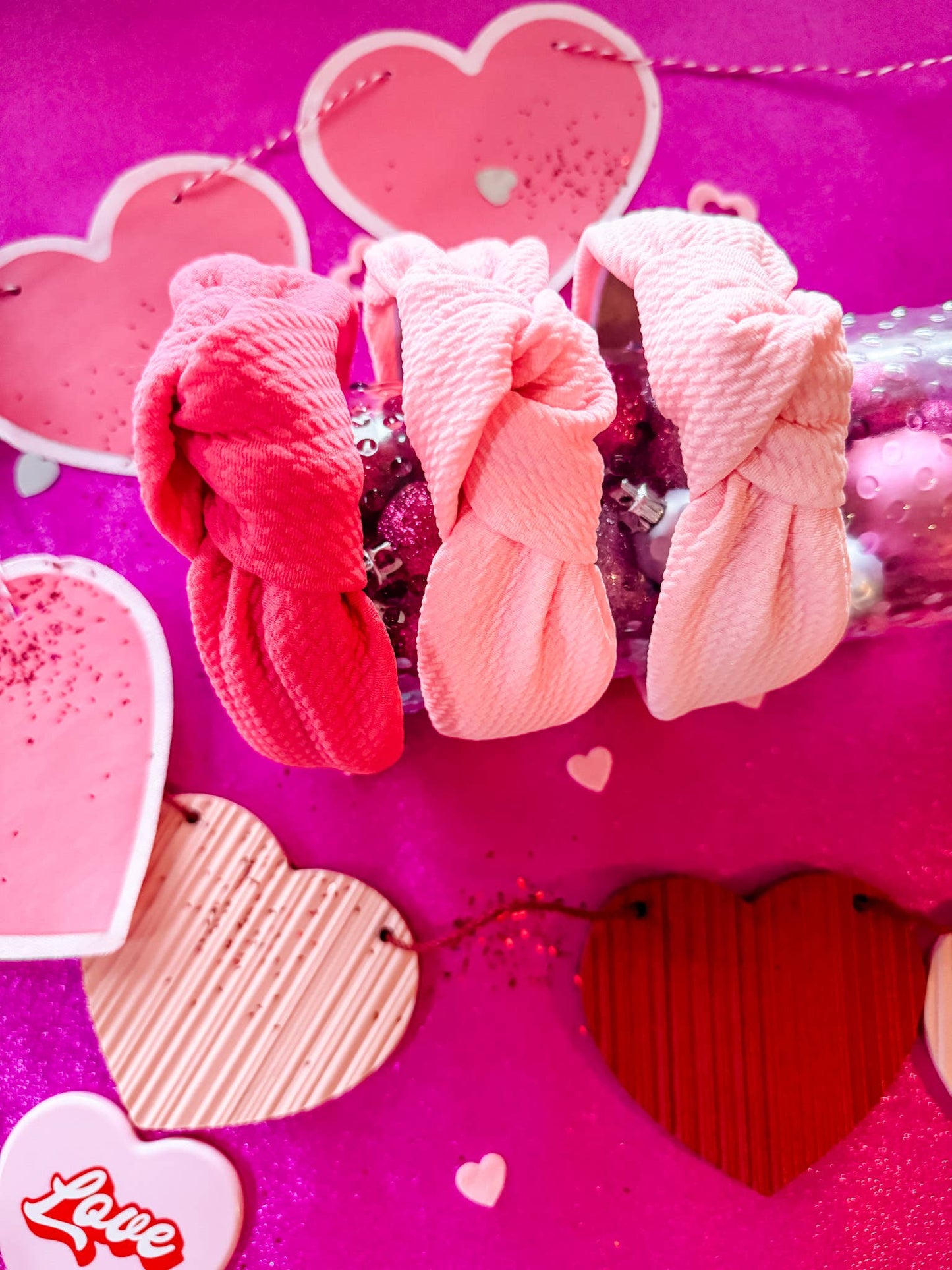 Crazy for Love Structured Headband • Bubblegum Pink