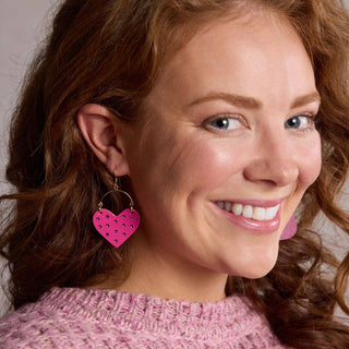 Harlow Magenta Shimmer Earrings