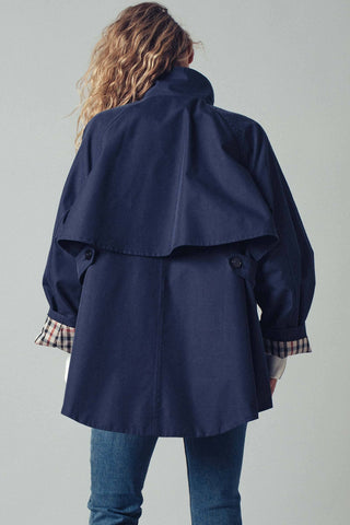 Nicolette Modern A-Line Trench Jacket