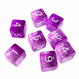 Swirl Translucent Mahjong Dice Gift Ready  : Cloudy Swirl