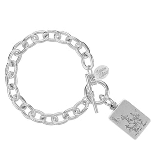 Susan Shaw 1 Bird Bam Silver Mahjong Bracelet