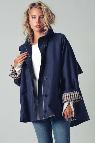Nicolette Modern A-Line Trench Jacket