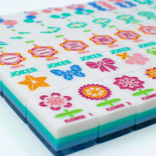 Crystal Prism Blue | Mahjong with Bold Angles and Vibrant Vibes