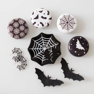 Gothic Spiderweb Halloween Dice Dish