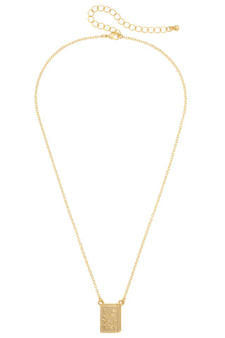 Bird Bam 24K Plated Tile Necklace