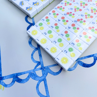 Lemon Lime Mahjong Tiles