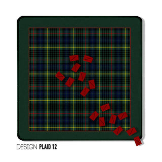 Mahjong Mat 31", Neoprene, Moody, Masculine, Winter Plaid: Design Plaid 8
