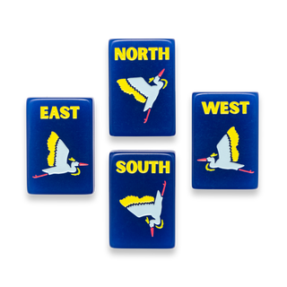 Amahj Signature Engraved Tile Set- Navy