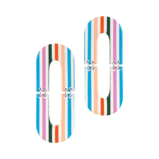 Colorful Striped Rancher Earrings