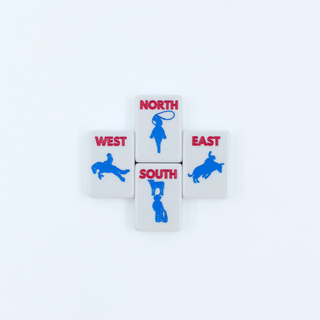 THE TEXAS SERIES  |  Mahjong with Lone Star Flair  |  Mesquite White Tile Set