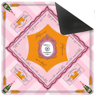 Press for Mahjong |Champagne Collection: Mahjong Mat 33" x 33"