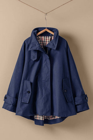 Nicolette Modern A-Line Trench Jacket