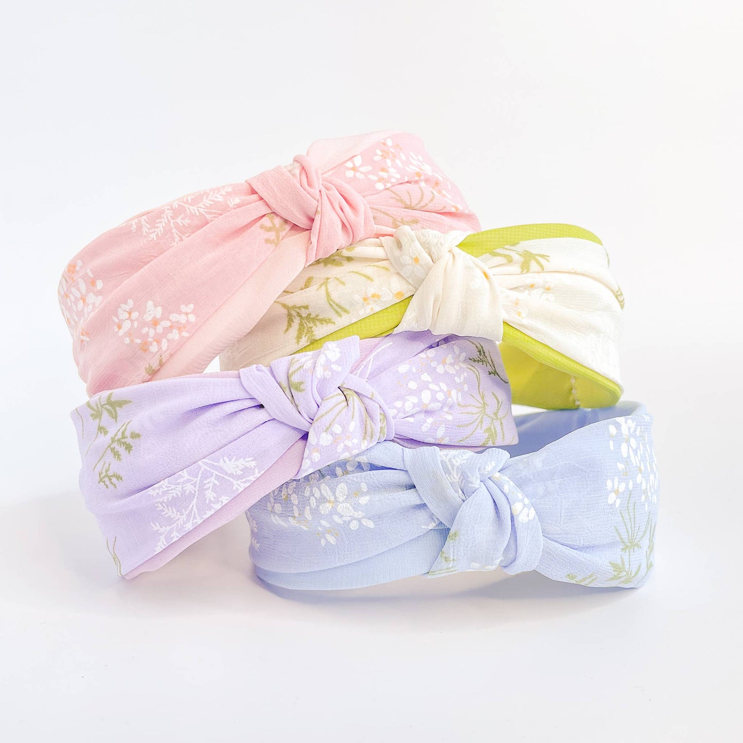 Pastel Floral Knot Headband