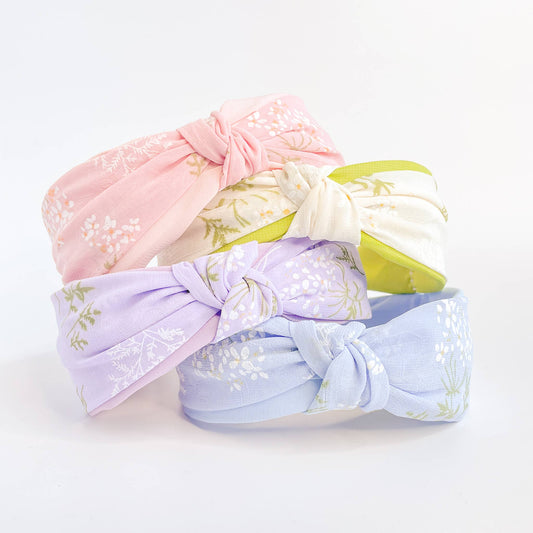 Pastel Floral Knot Headband