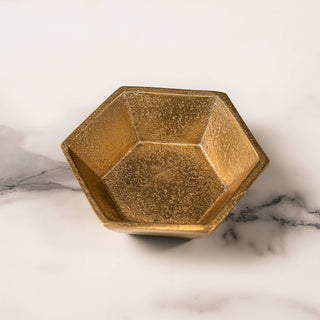 Gold Honeycomb Dice Dish