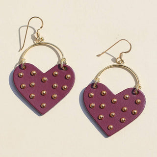 Harlow Burgundy Earrings