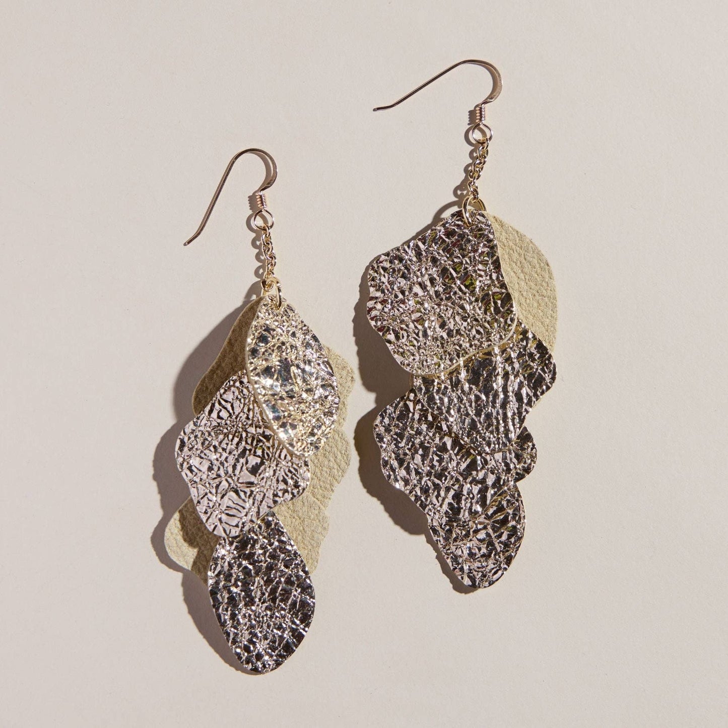 Crushed Gold Florence Earrings