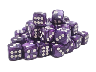 Old School 36ct 12mm D6 Dice Set: Pearl Drop - Purple