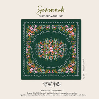 Savannah Neoprene Mahjong Mat: 32.5" x 32.5"