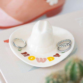 Howdy Cowboy Hat Dice Dish