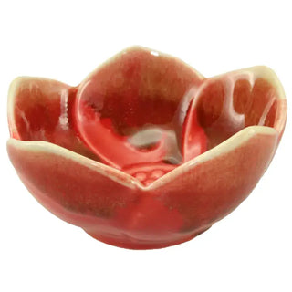 Lotus Cup Red Ceramic