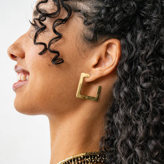 Heidi Square Hoop Earrings