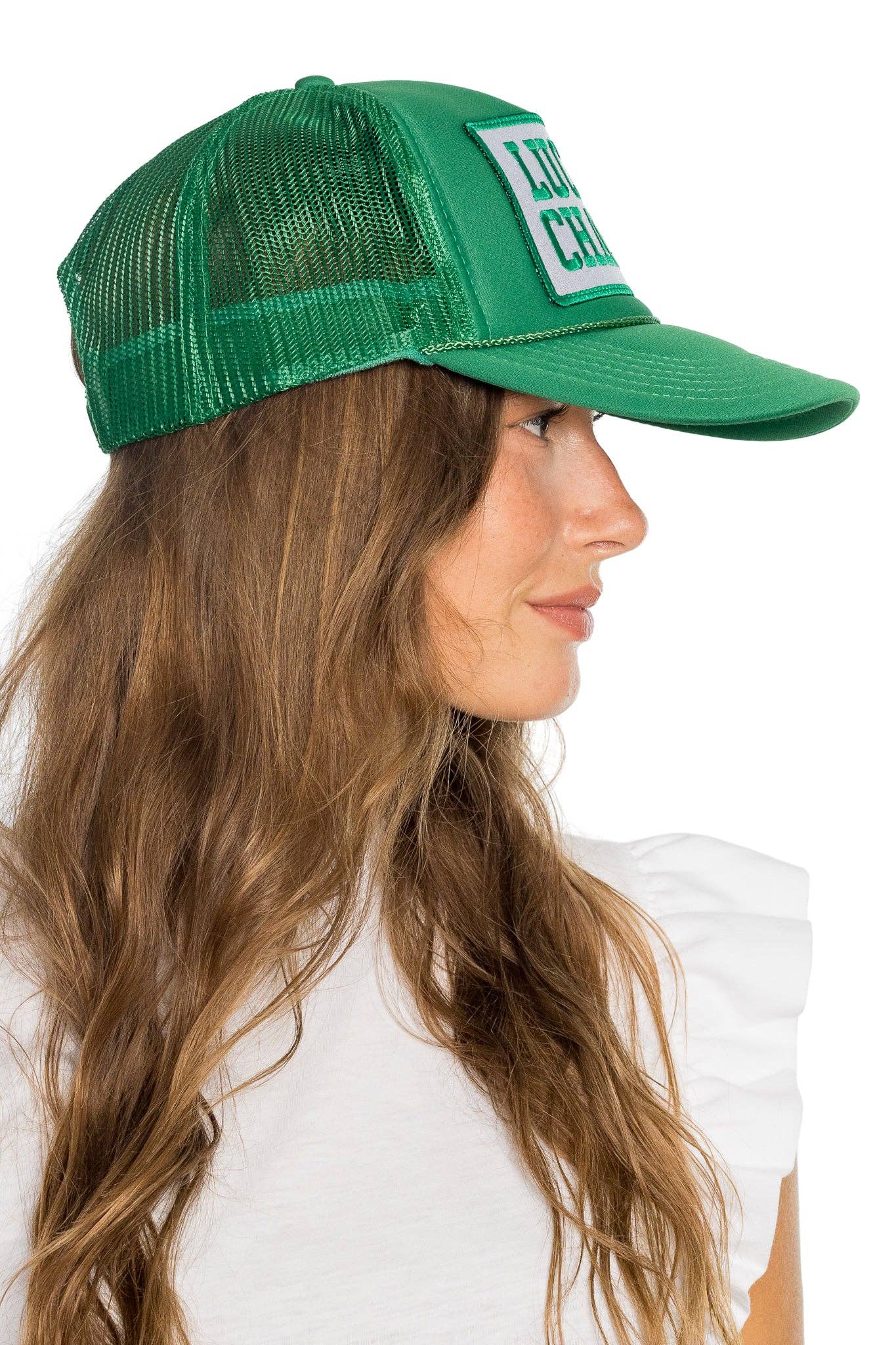 Lucky Charm Trucker Hat: Green