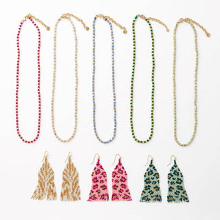 Delilah Earrings: Green