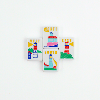 The New England Series: Mahjong Set with Nautical Flair